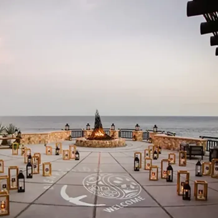 Fire pit at Esperanza Cabo San Lucas