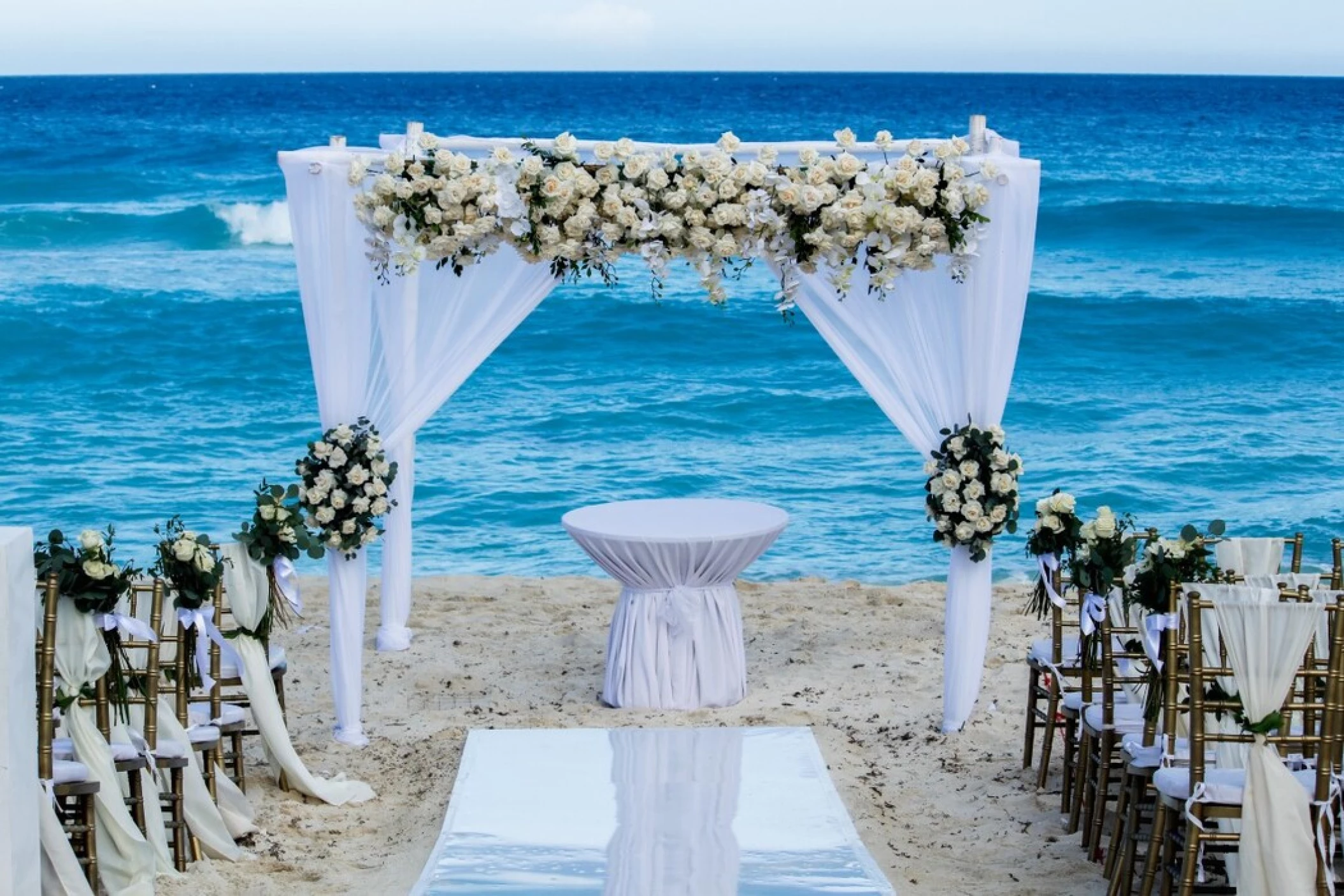 beach wedding venue at Fiesta Americana Condesa Cancun