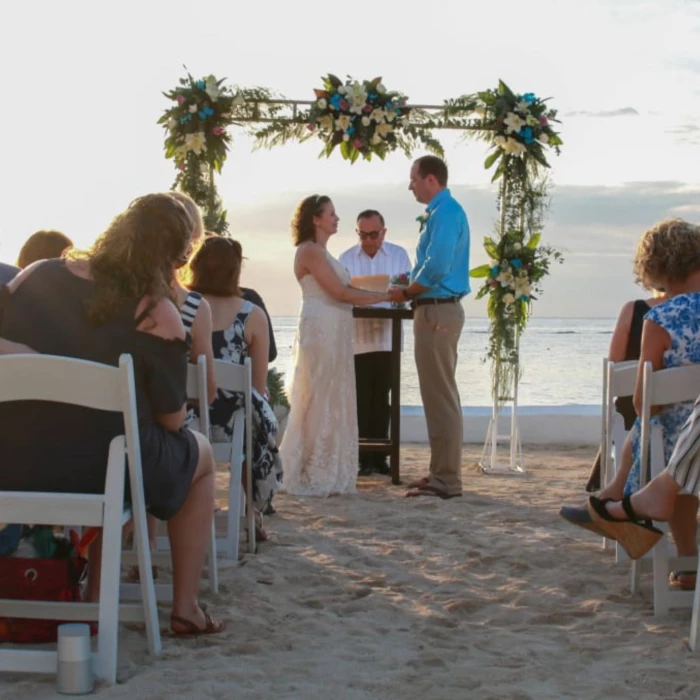 beach ceremony at Fiesta Americana Cozumel