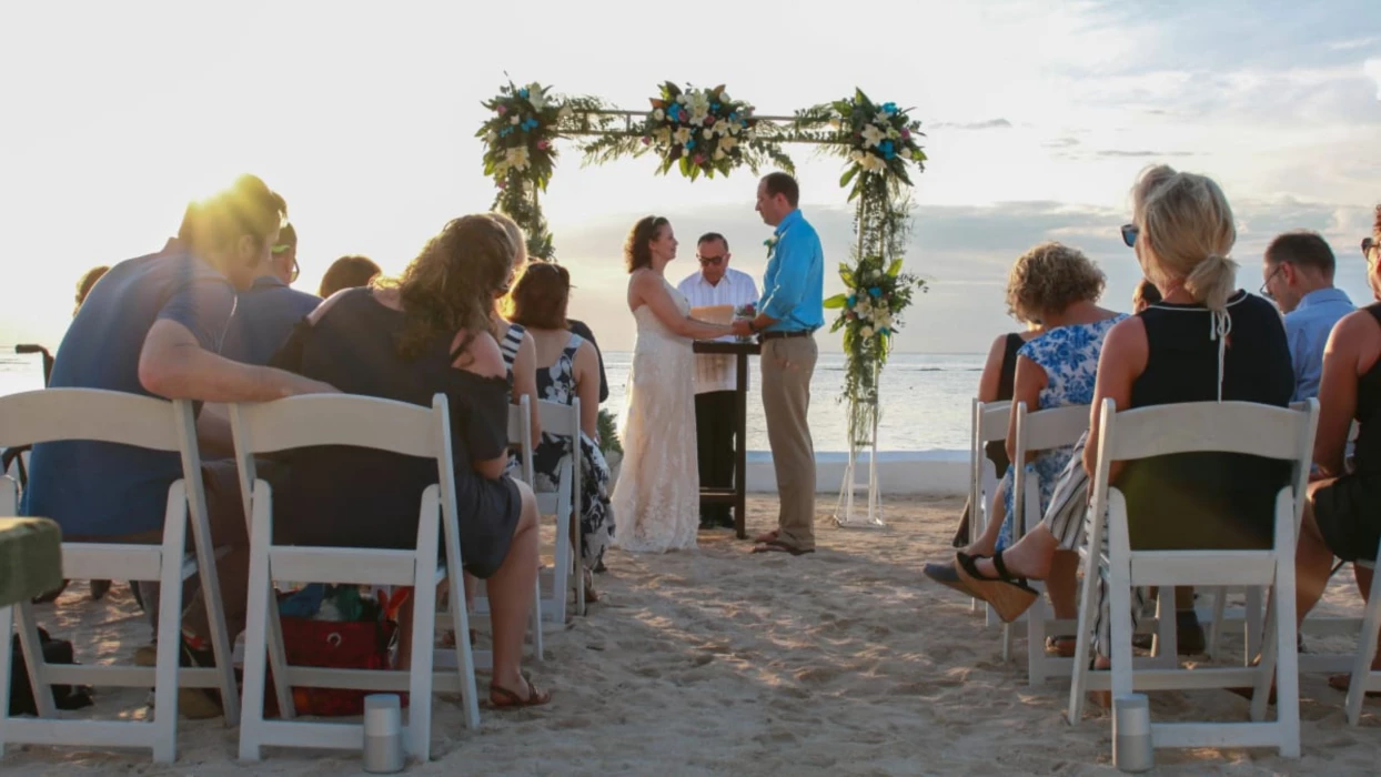 beach ceremony at Fiesta Americana Cozumel