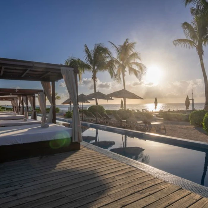 beach club pool at Fiesta Americana Cozumel