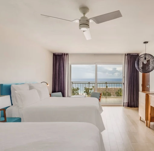 deluxe ocean view suite double at Fiesta Americana Cozumel
