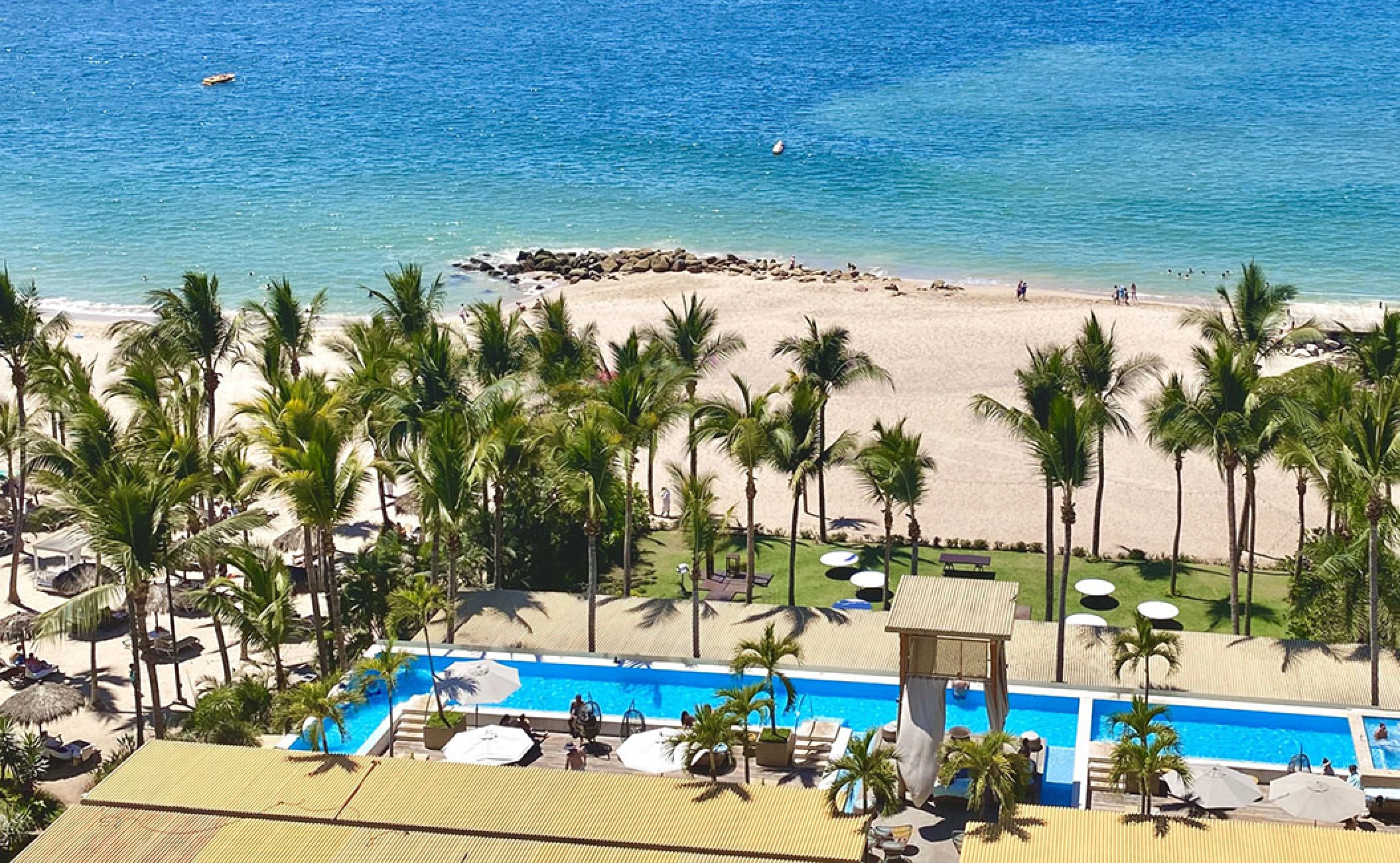 Fiesta Americana Vallarta beach overview