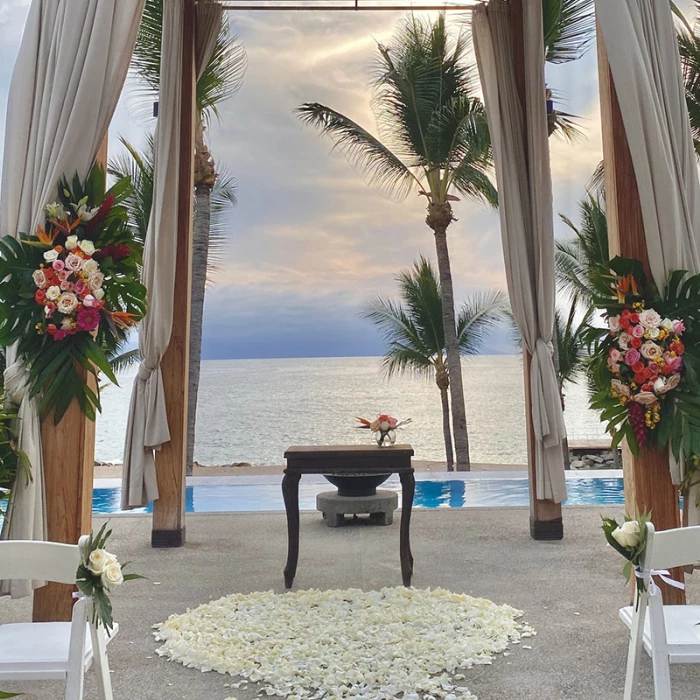 Fiesta Americana Vallarta Sonne Club wedding setup.