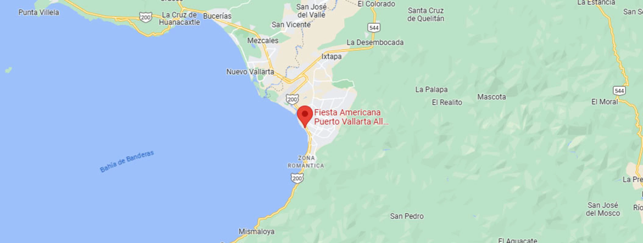 Fiesta Americana Vallarta location on the map.