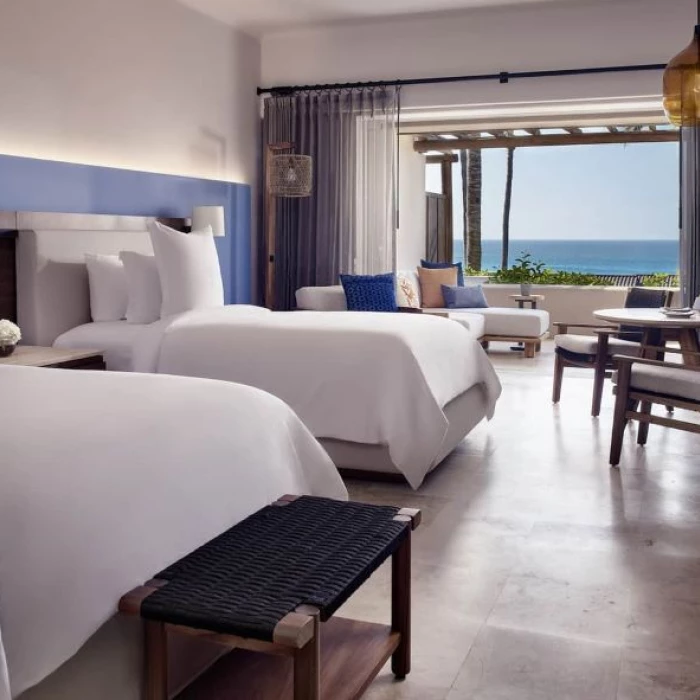 suite with 2 beds and ocean view at Four Seasons Resort Punta Mita