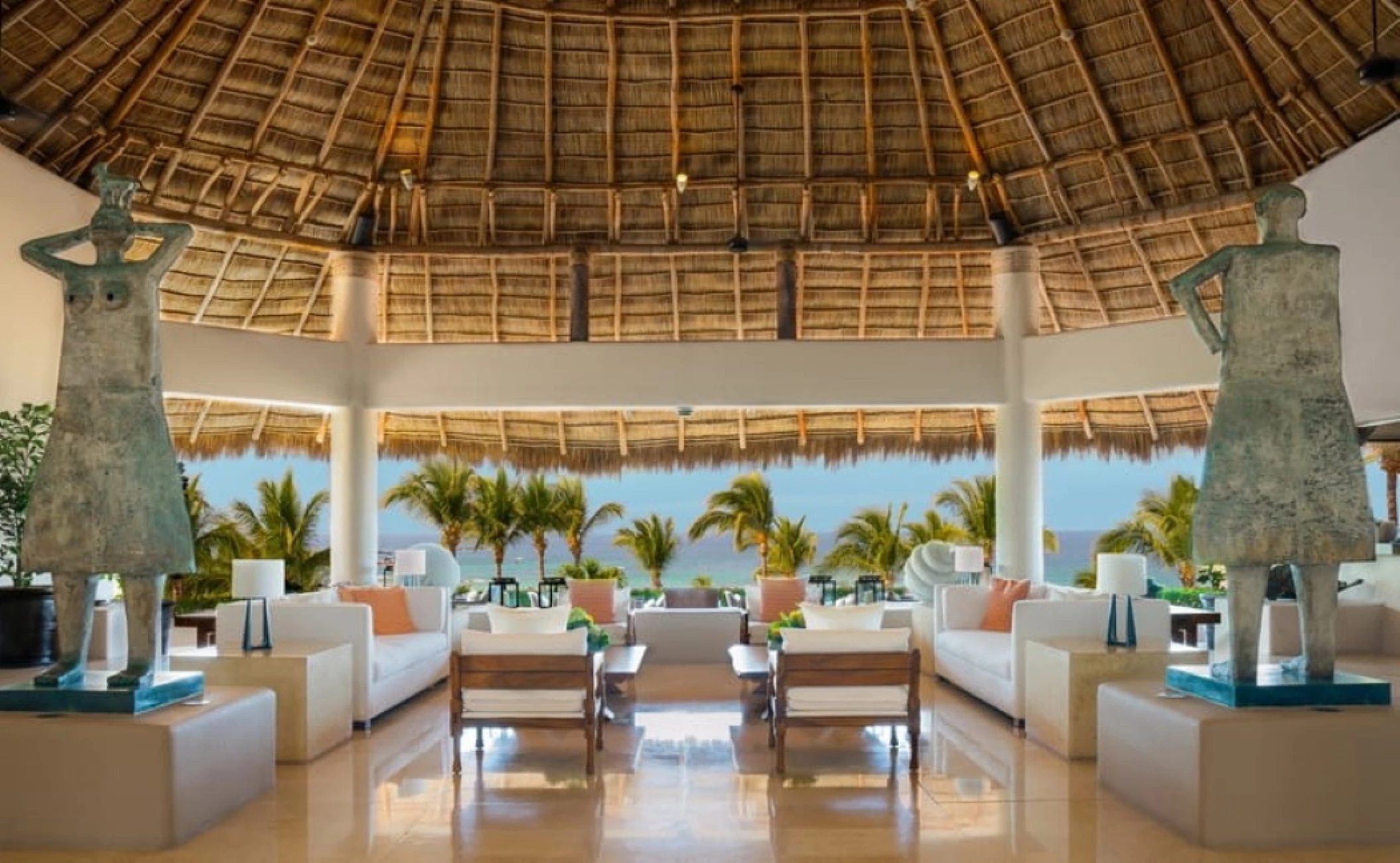 lobby with an ocean view at Four Seasons Resort Punta Mita