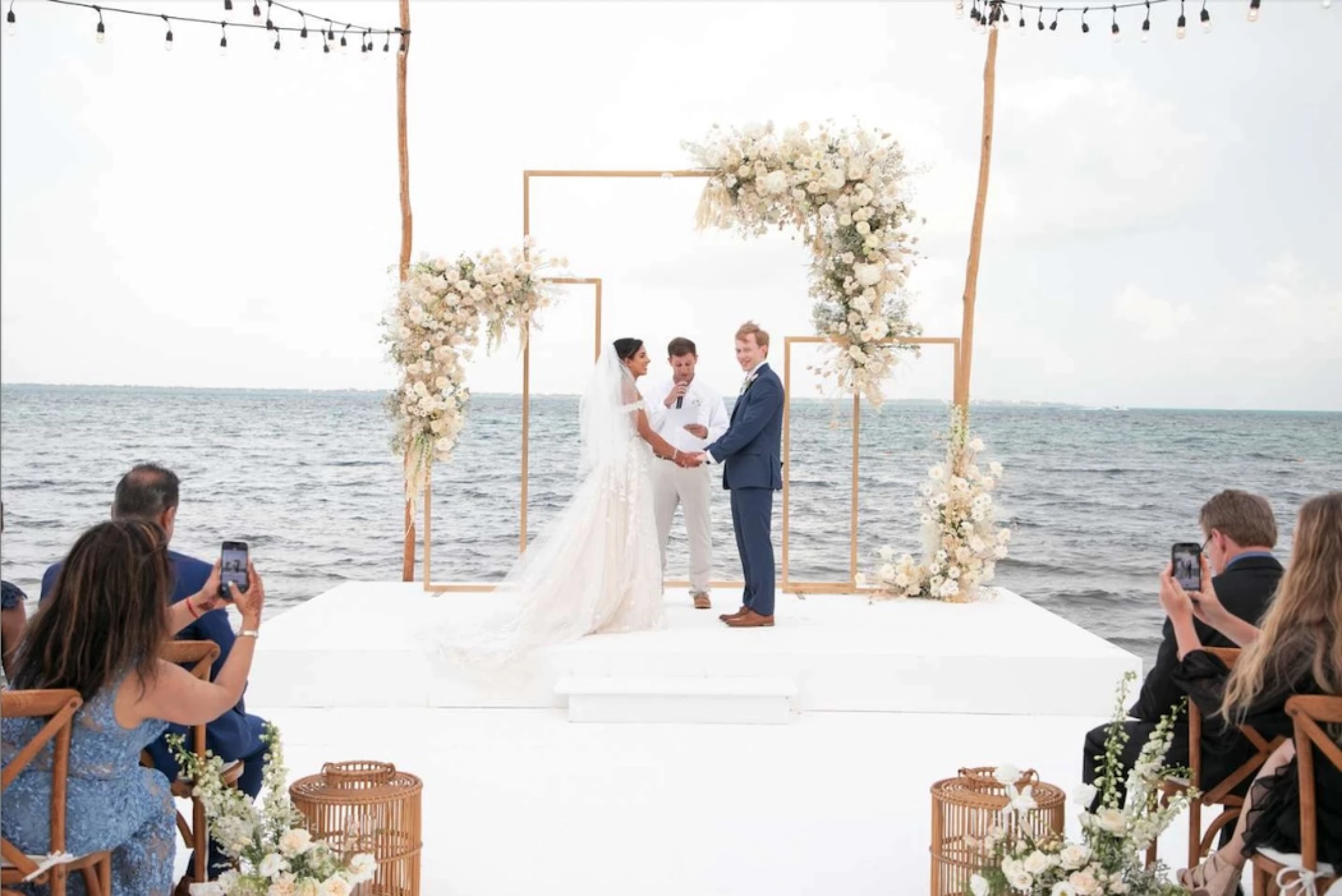 Wedding at Coco Beach wedding venue at Garza Blanca Cancun