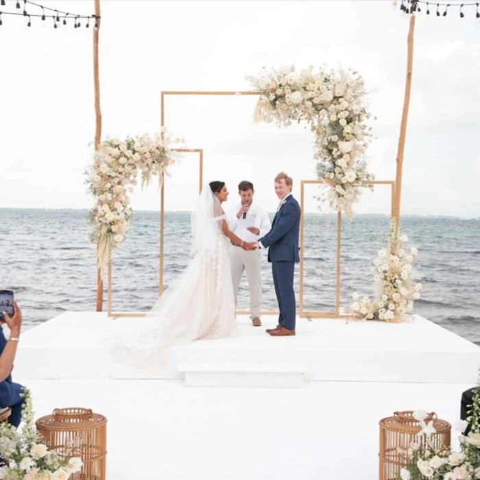 Cocos Beach wedding venue at Garza Blanca and Hotel Mousai Cancun