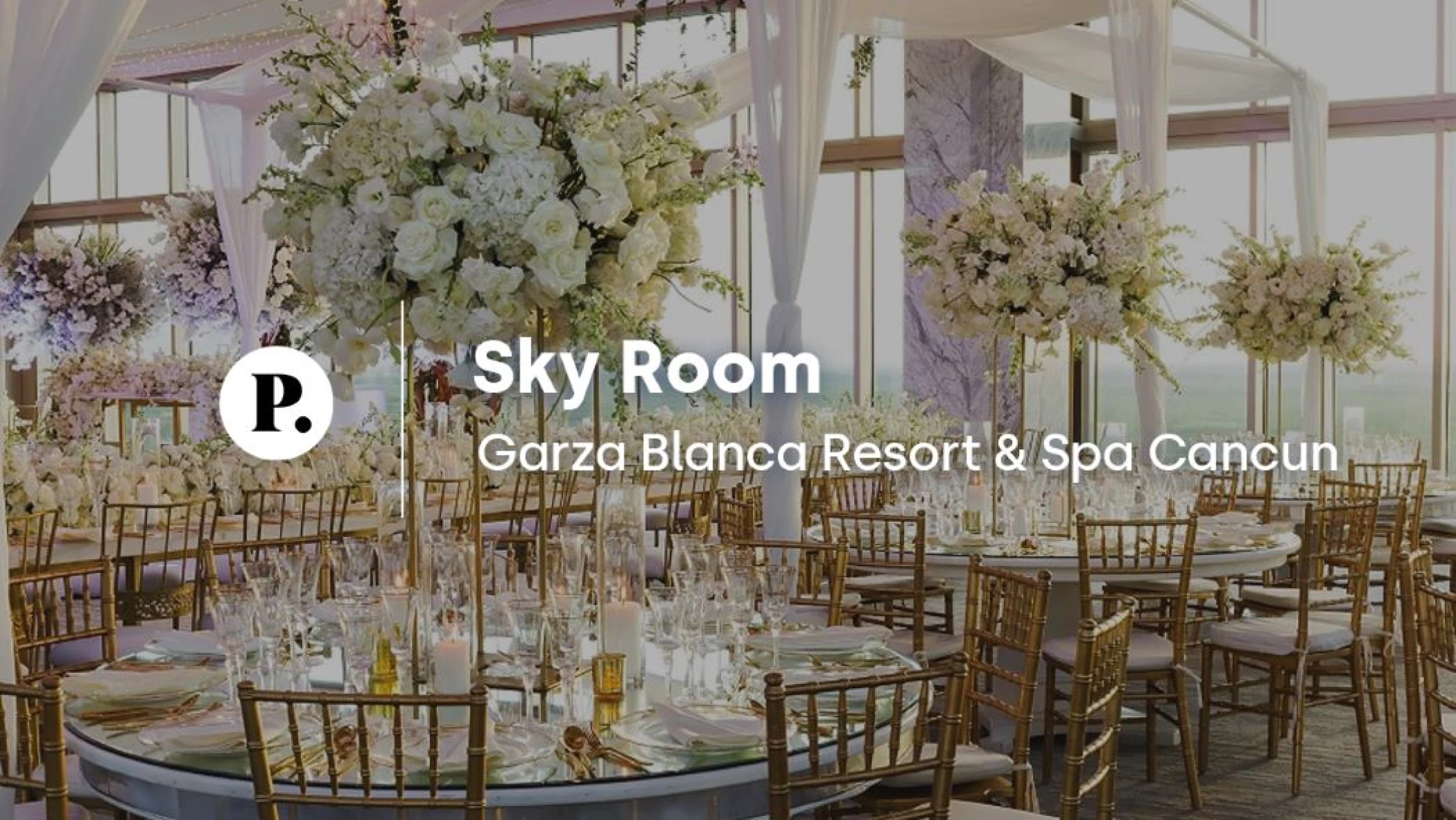 view review of Sky Room venue at Garza Blanca Cancun