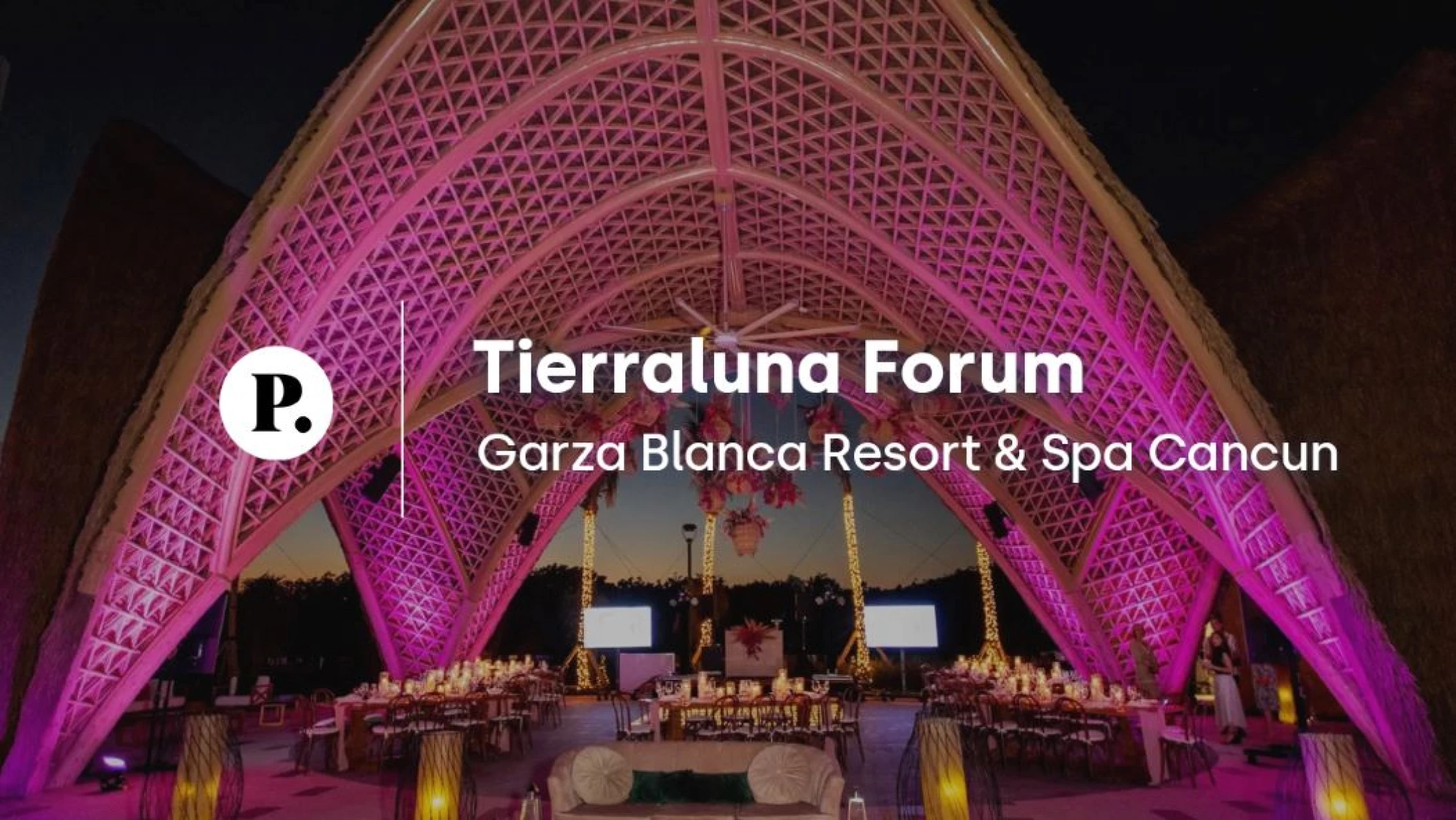 video review of Tierraluna Forum venue at Garza Blanca Cancun