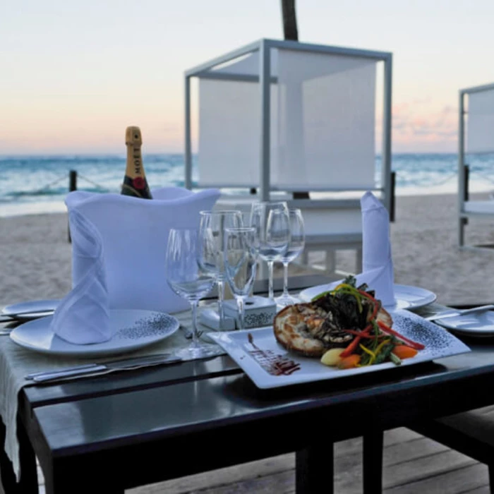 Chill out area at cafe del mar at Grand Bavaro Princess