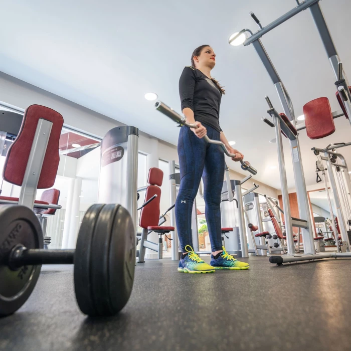 woman working out at the gym at Grand Bavaro Princess