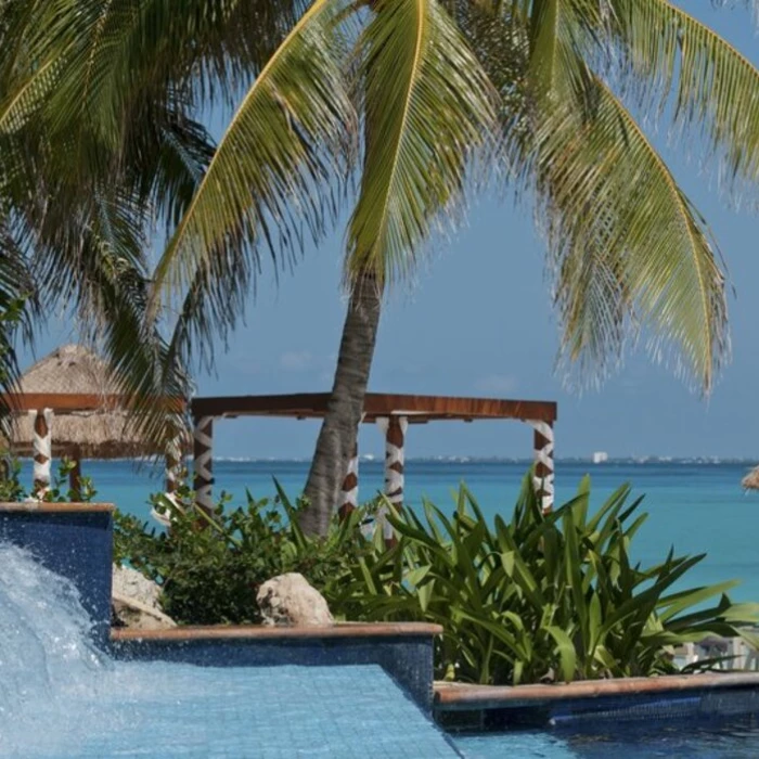 cascade pool at Grand Fiesta Americana Coral Beach Cancun