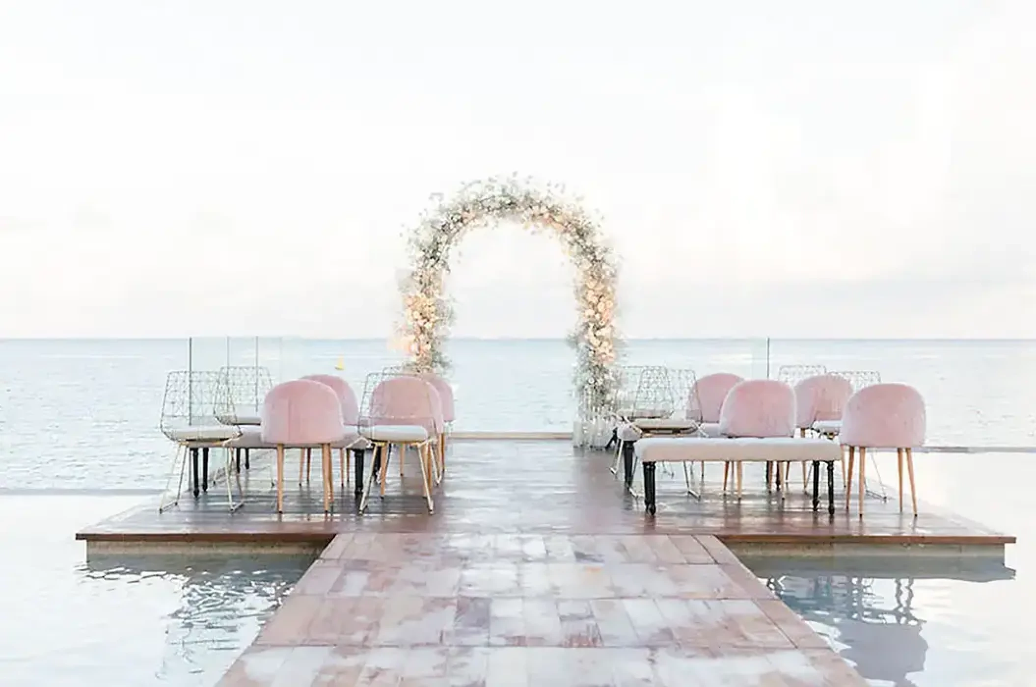 Ceremony on the infinity deck at Grand Hyatt Playa del Carmen