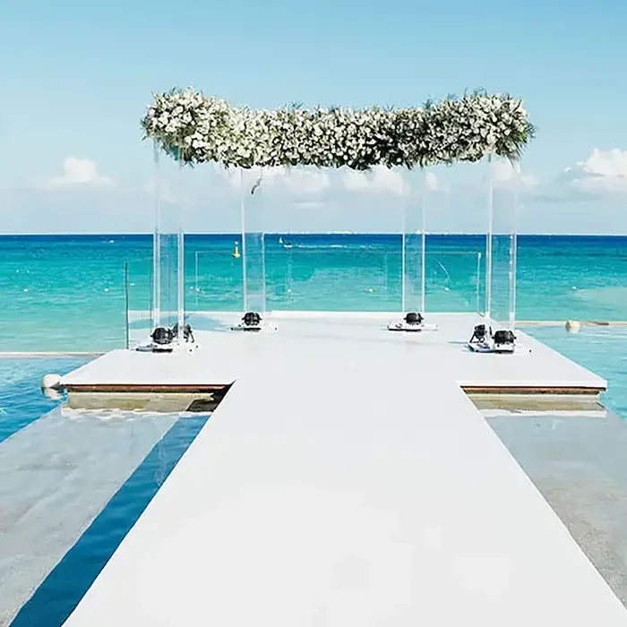 Ceremony on the infinity deck at Grand Hyatt Playa del Carmen