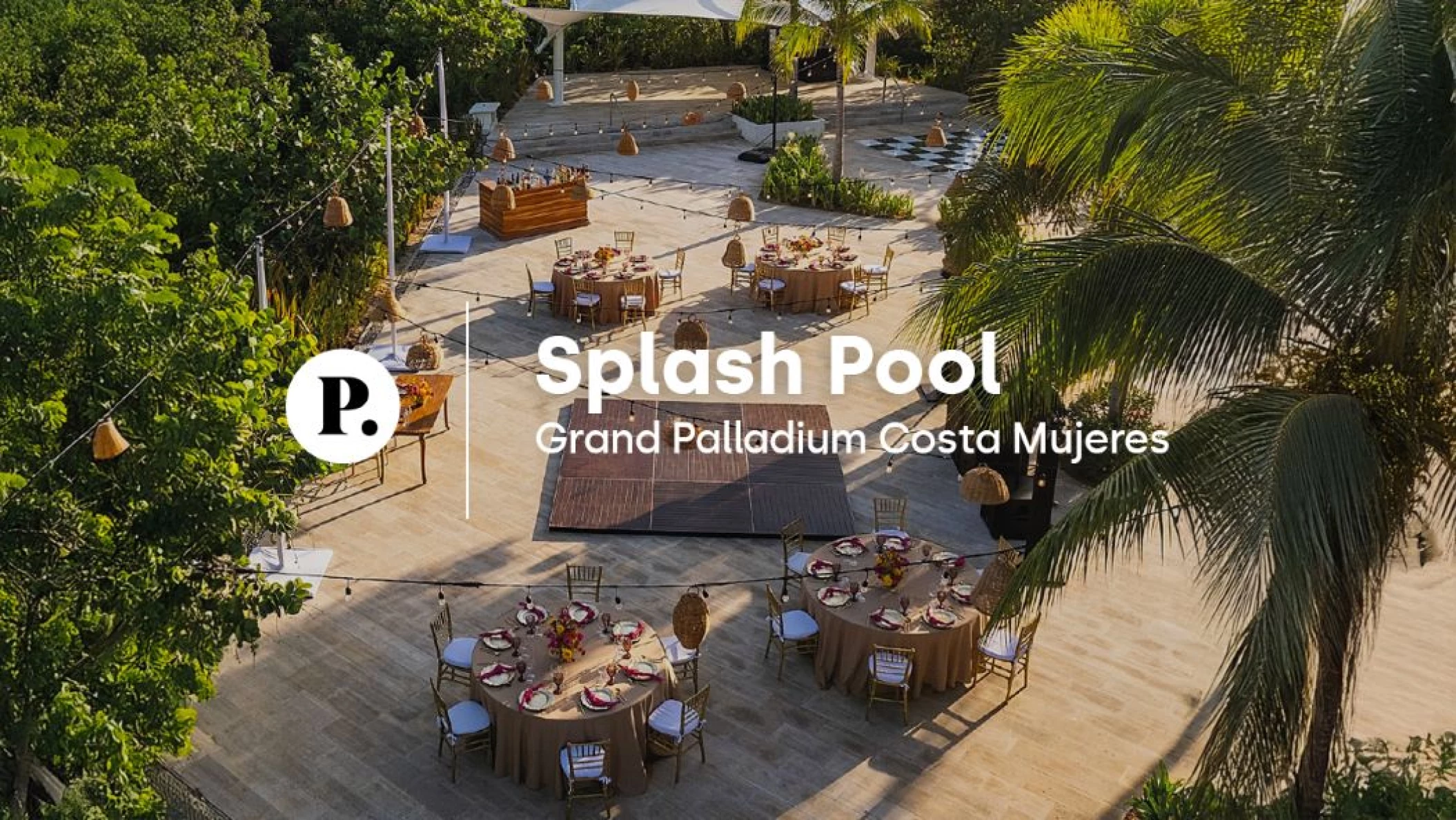 video review of the splash pool venue at Grand Palladium Costa Mujeres