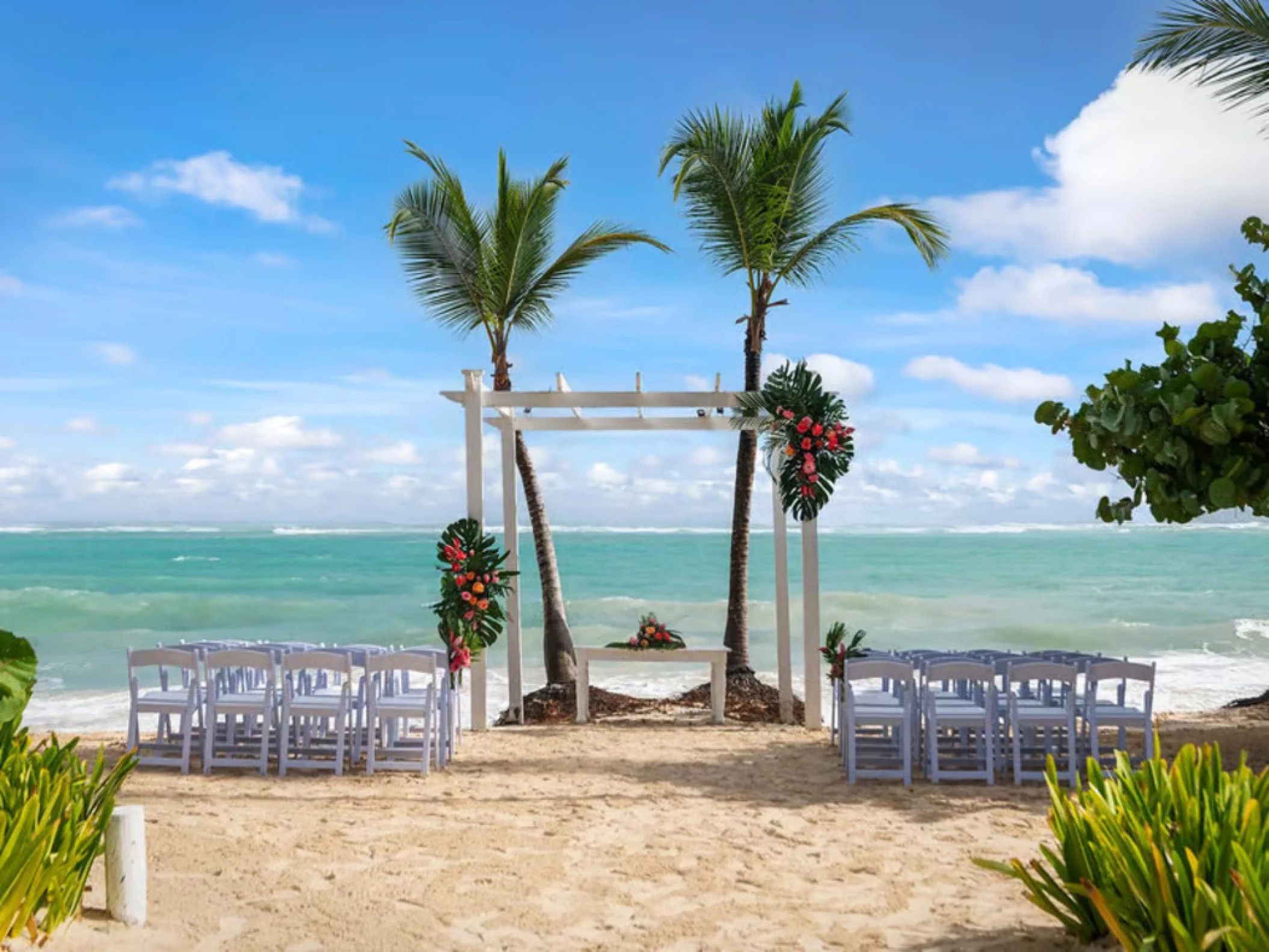 beach pergola venue at Grand Palladium Punta Cana