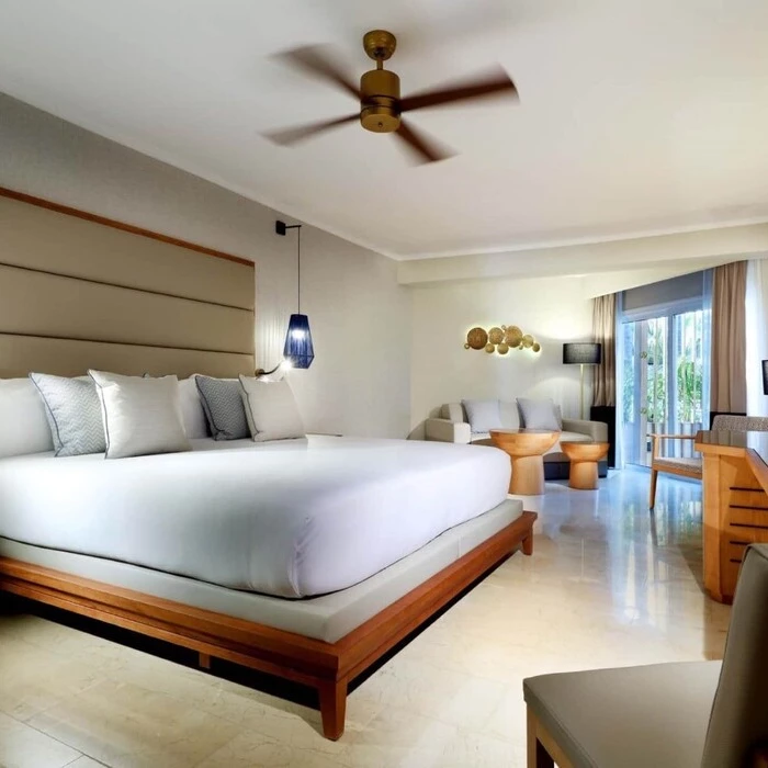 suite with king bed at Grand Palladium Punta Cana