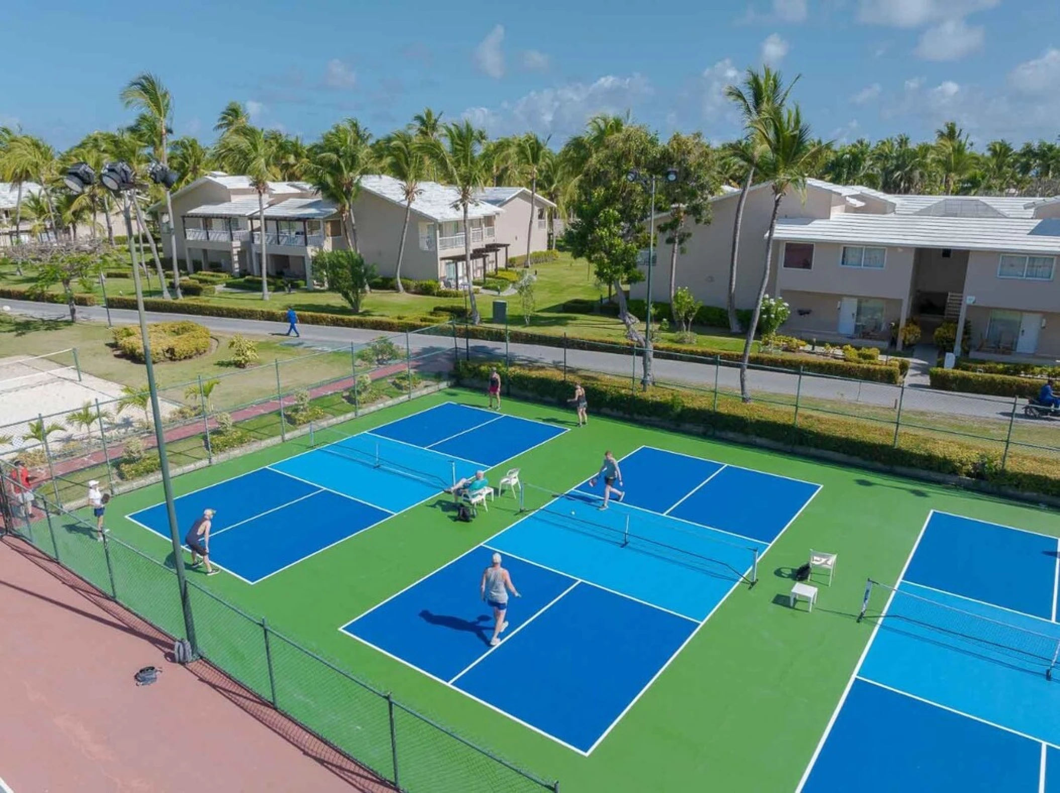 tennis courts at Grand Palladium Punta Cana