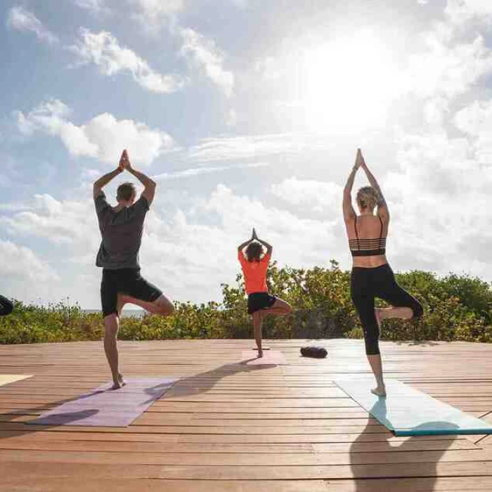 yoga class at Grand Palladium Punta Cana