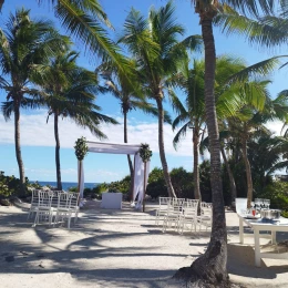 ceremony setup at the viewpoint 29 venue at Grand Sirenis Riviera Maya