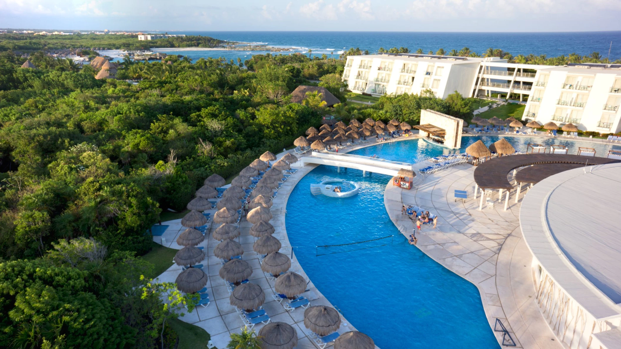 pools and buildings at Grand Sirenis Riviera Maya