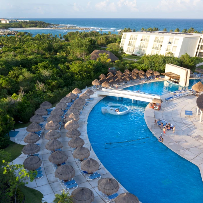 pools and buildings at Grand Sirenis Riviera Maya