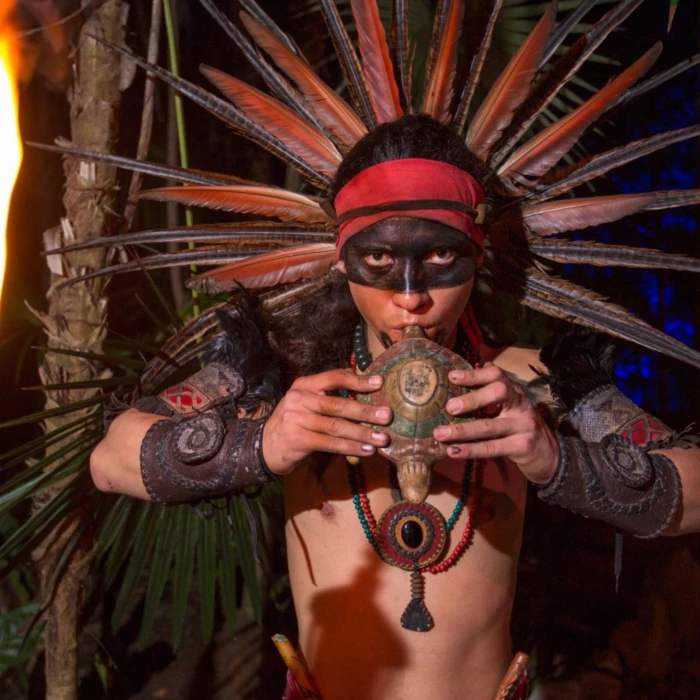 traditional performance at Grand Sirenis Riviera Maya