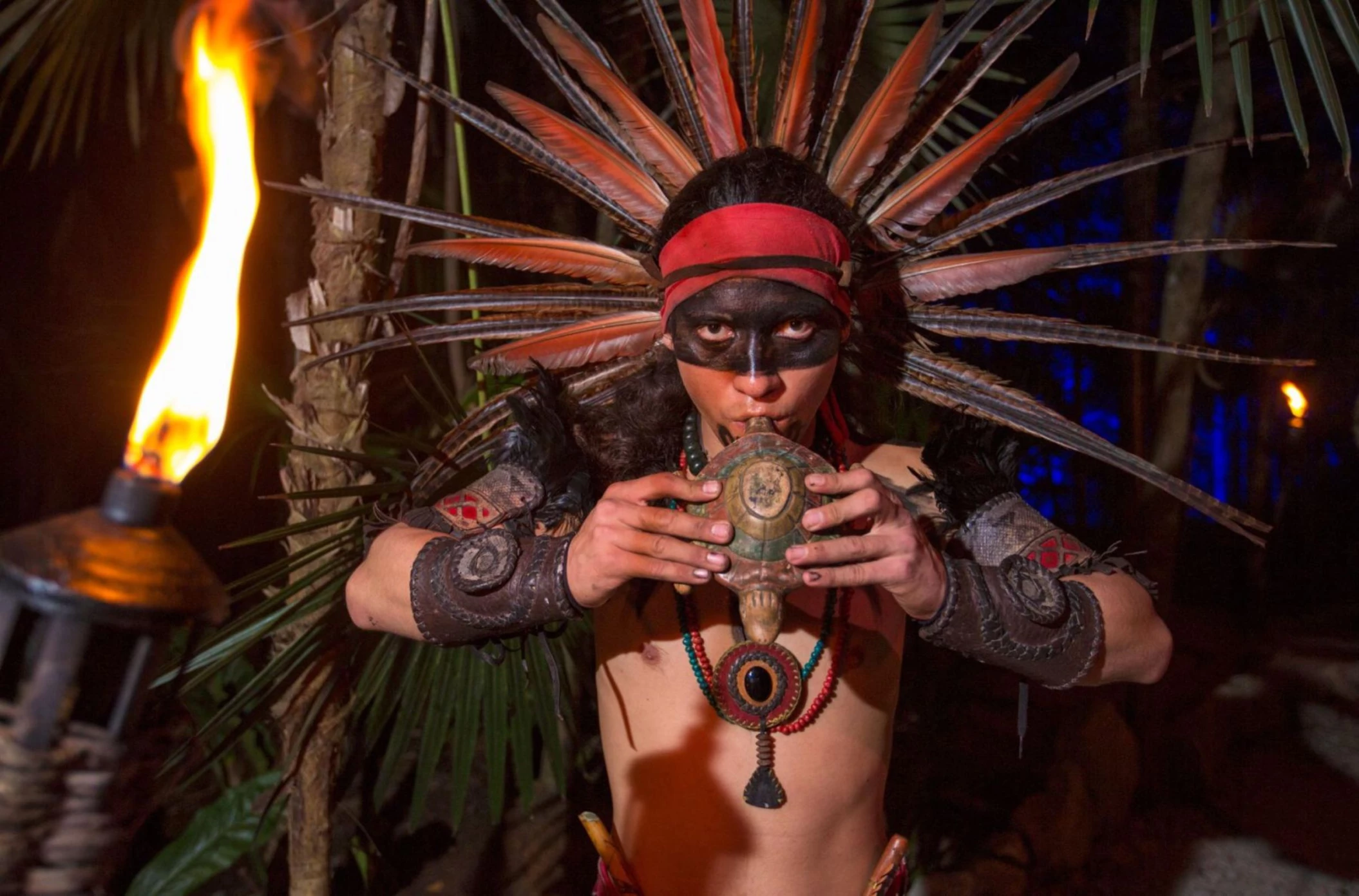 traditional performance at Grand Sirenis Riviera Maya