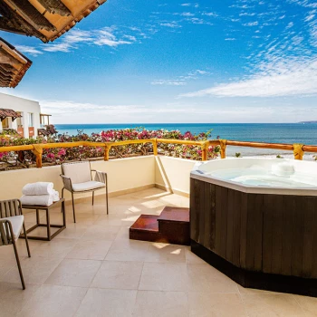 Suite Terrace Jacuzzi at Grand Velas Riviera Nayarit Resort.