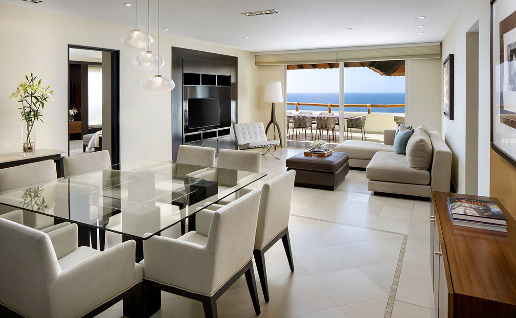 Suite Living area at Grand Velas Riviera Nayarit Resort.