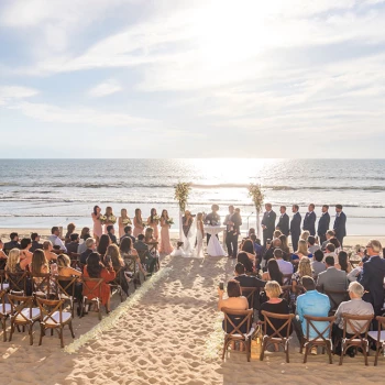 Beach wedding at Grand Velas Riviera Nayarit.