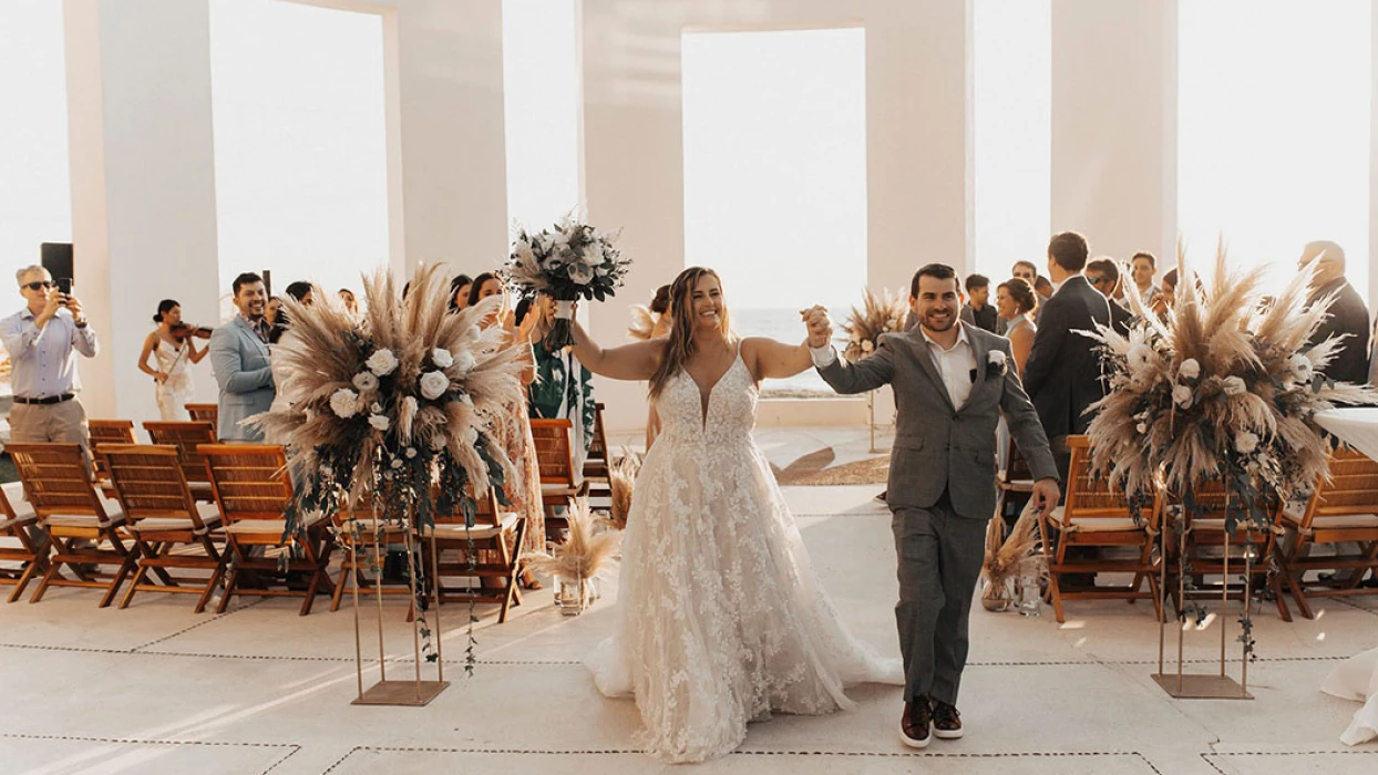 Just married Couple at Grand Velas Riviera Nayarit.