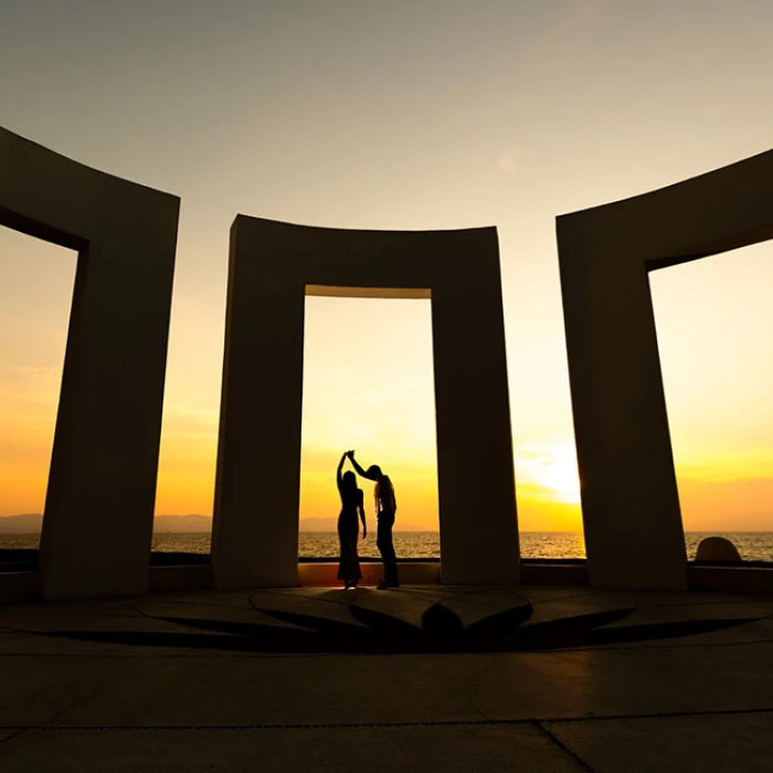 Destination wedding setup at Gazebo terrace venue in Grand Velas Riviera Nayarit