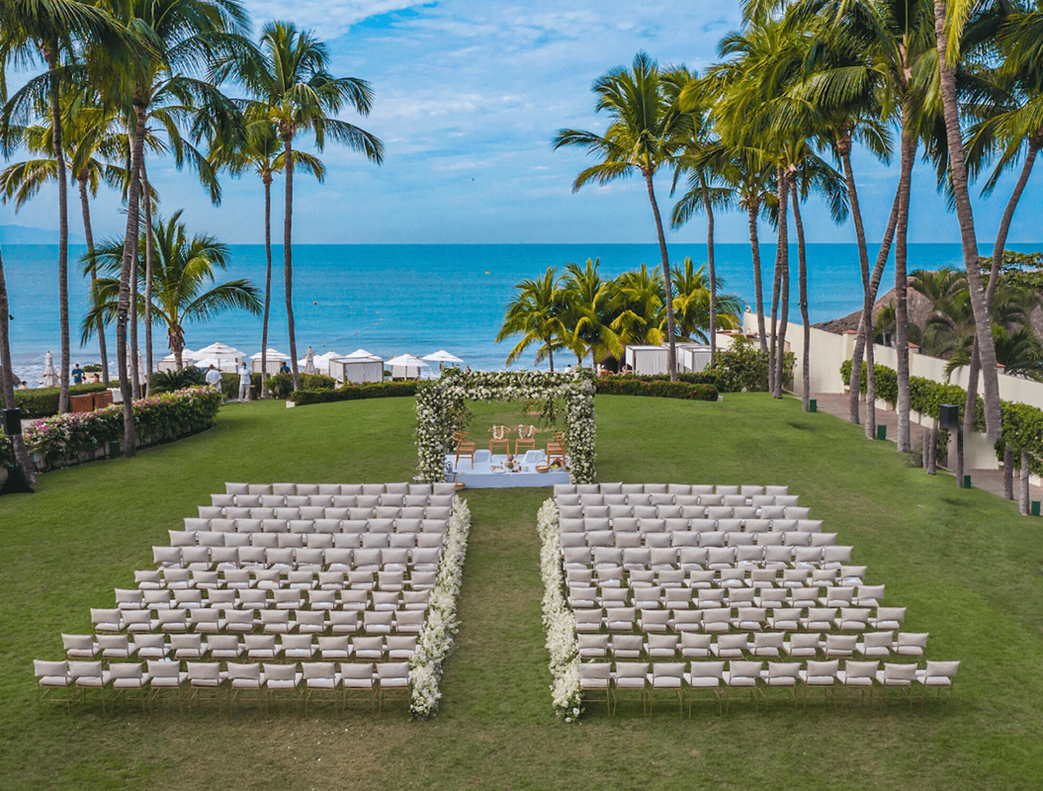 Ocean Garden wedding venue at Grand Velas Riviera Nayarit.