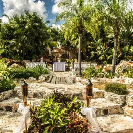 waterfalls venue at Ocean Maya Royale