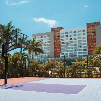 Basketball courts at Hard Rock Cancun.