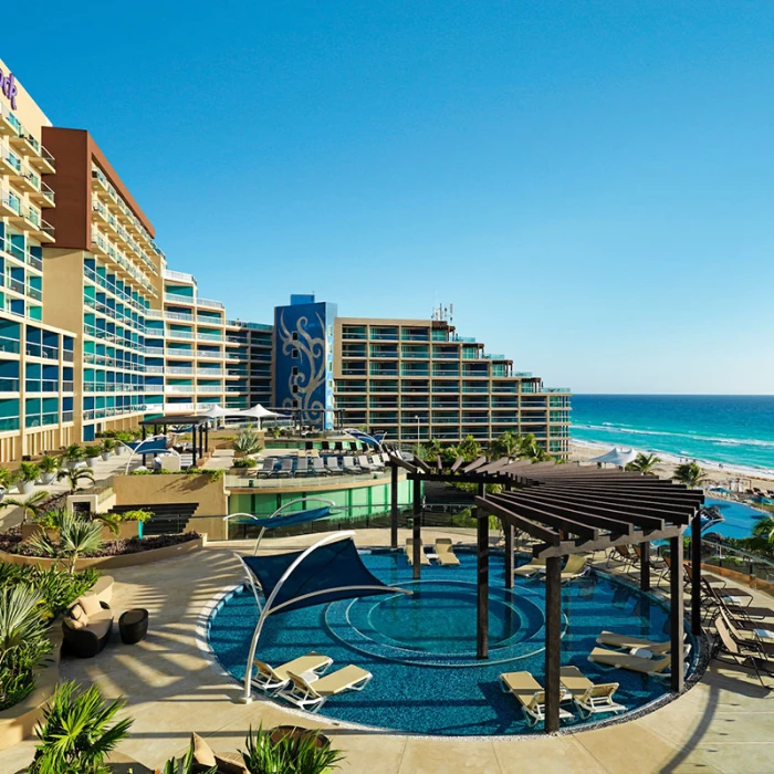 Hard Rock Cancun pools.