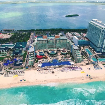 Hard Rock Hotel Cancun Aerial Overview