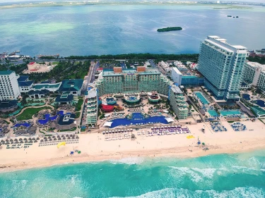 Hard Rock Hotel Cancun Aerial Overview