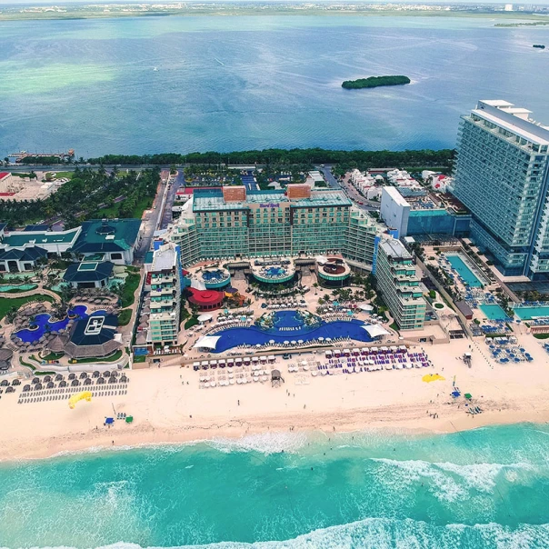 Hard Rock Hotel Cancun Aerial Overview