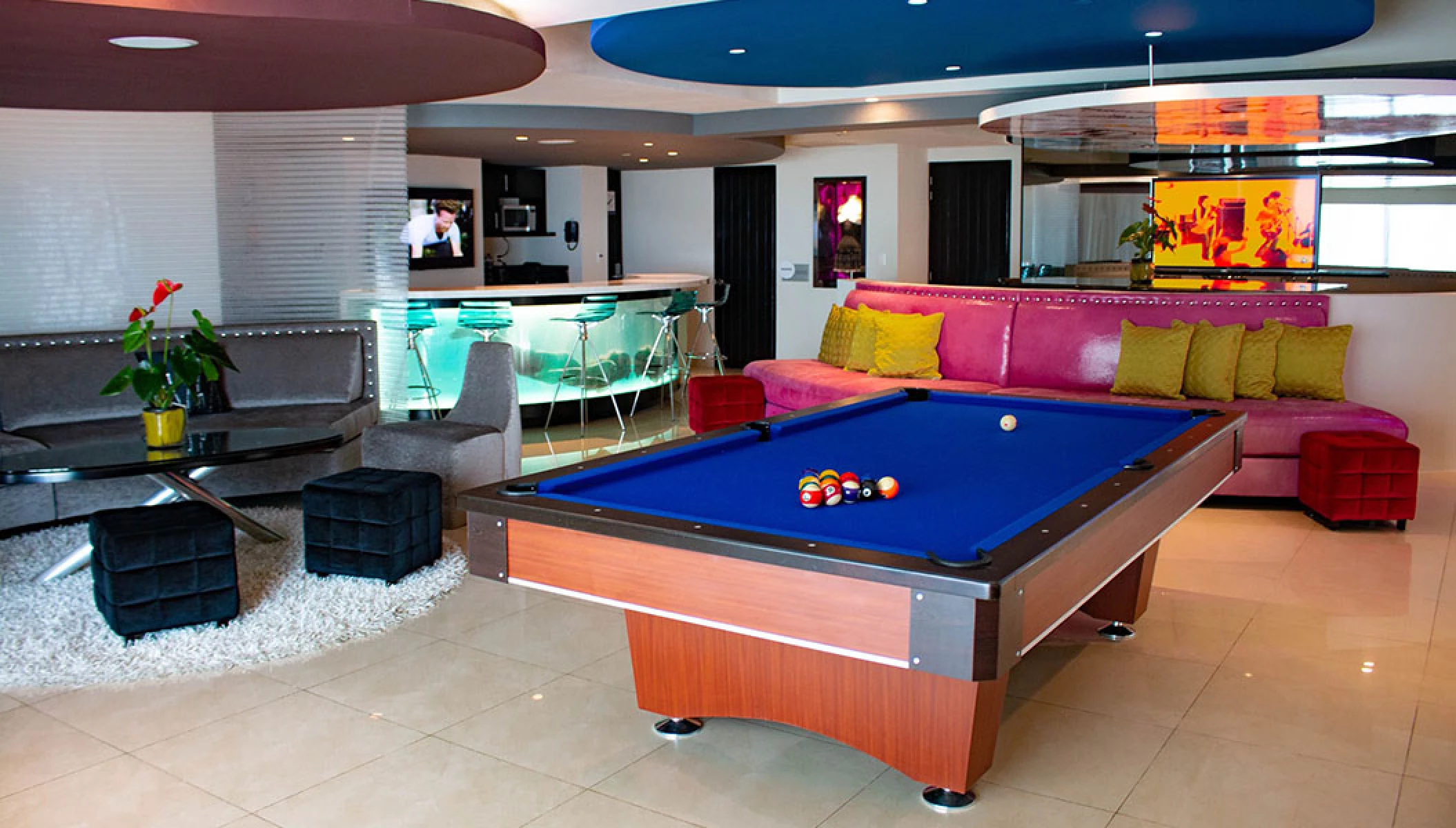 Hard Rock Hotel Vallarta Rockstar suite pool table