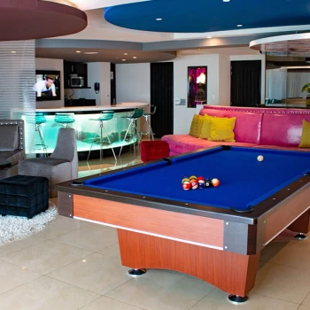 Hard Rock Hotel Vallarta Rockstar suite pool table