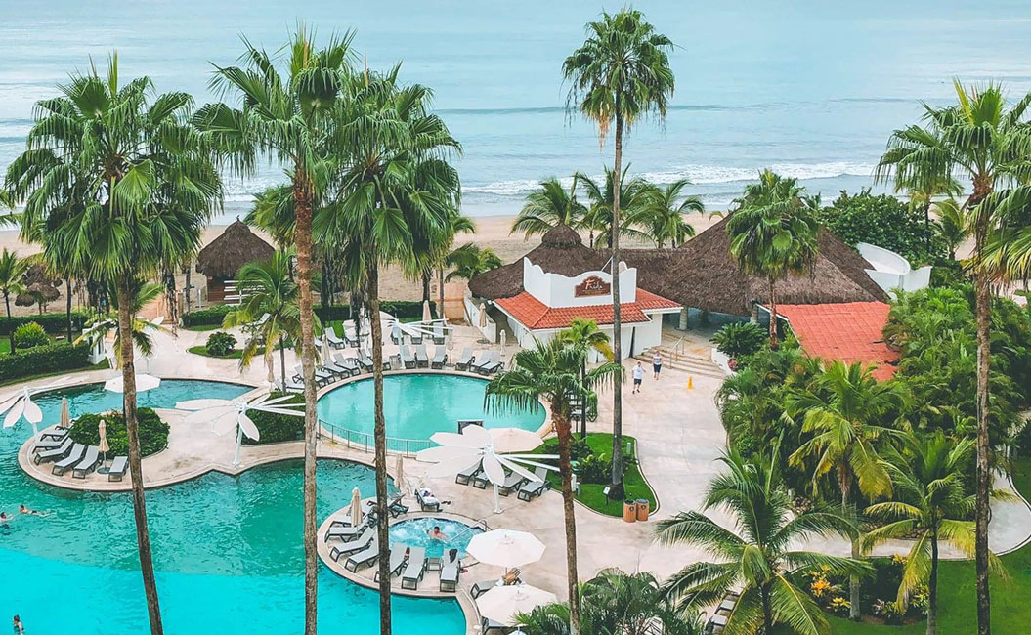 Frida Restaurant Terrace and entrance at Hard Rock Hotel Vallarta.