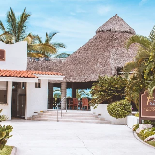 Frida Restaurant Terrace and entrance at Hard Rock Hotel Vallarta.