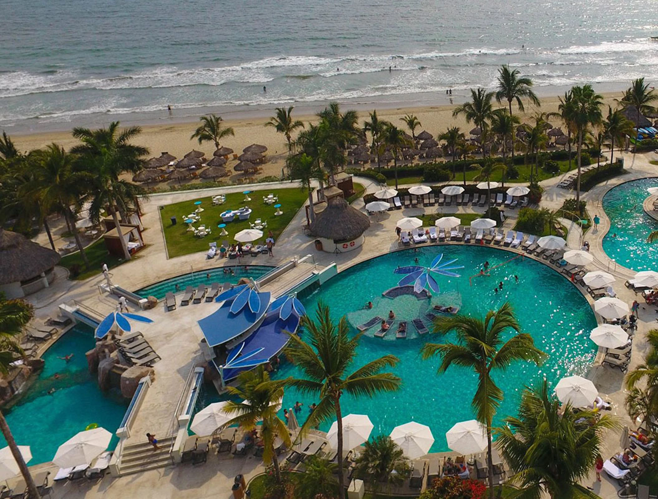 Palm Terrace Wedding Venue overview at Hard Rock Hotel Vallarta.