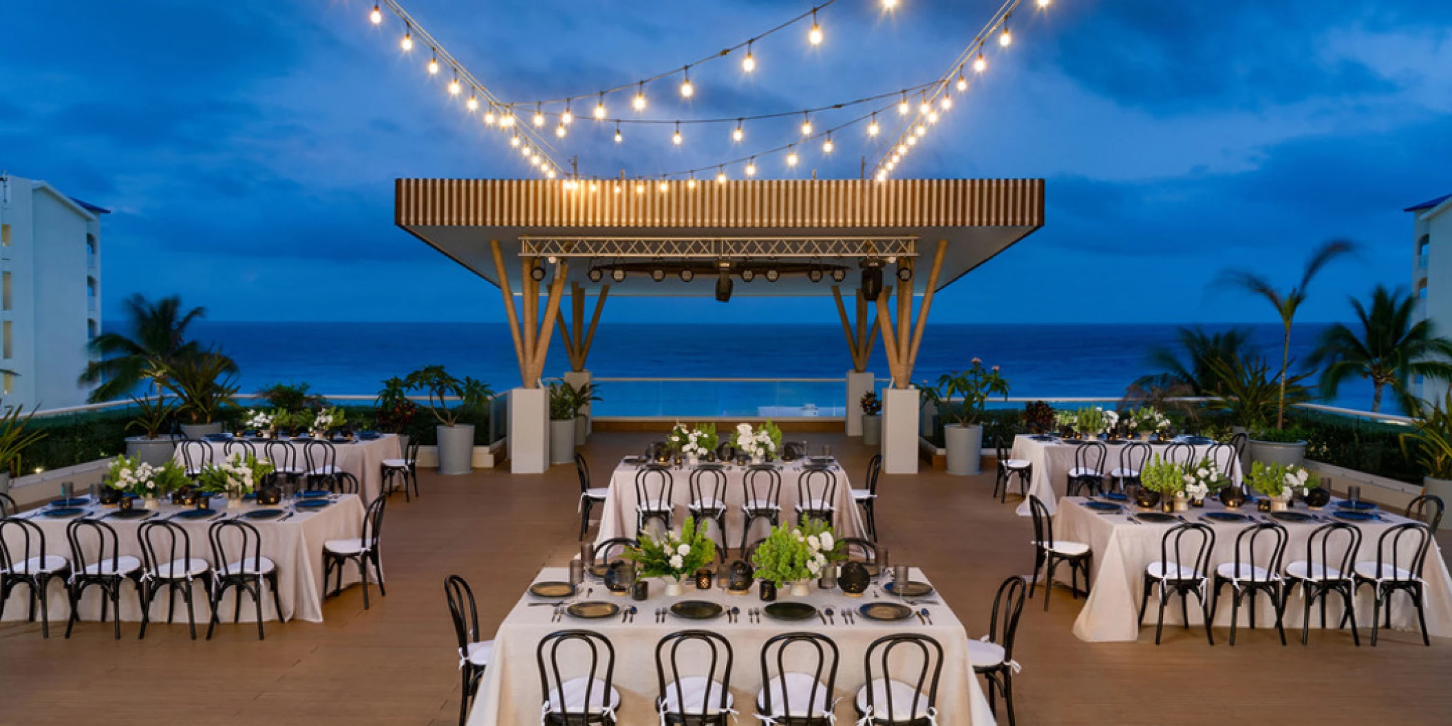 chala terrace venue at Hilton Cancun Mar Caribe