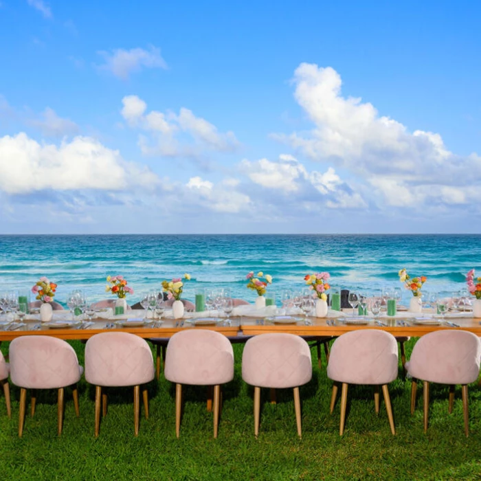 south garden venue at Hilton Cancun Mar Caribe