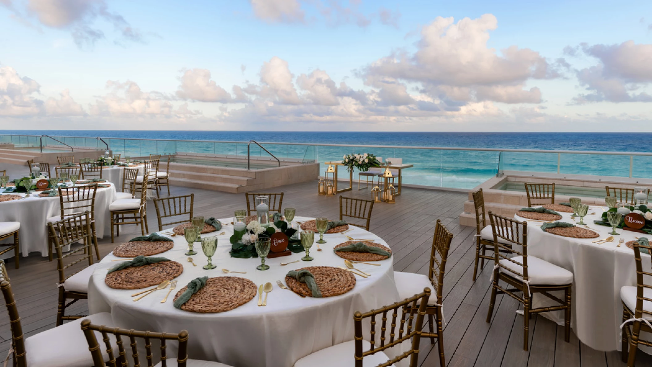 sundeck venue at Hilton Cancun Mar Caribe